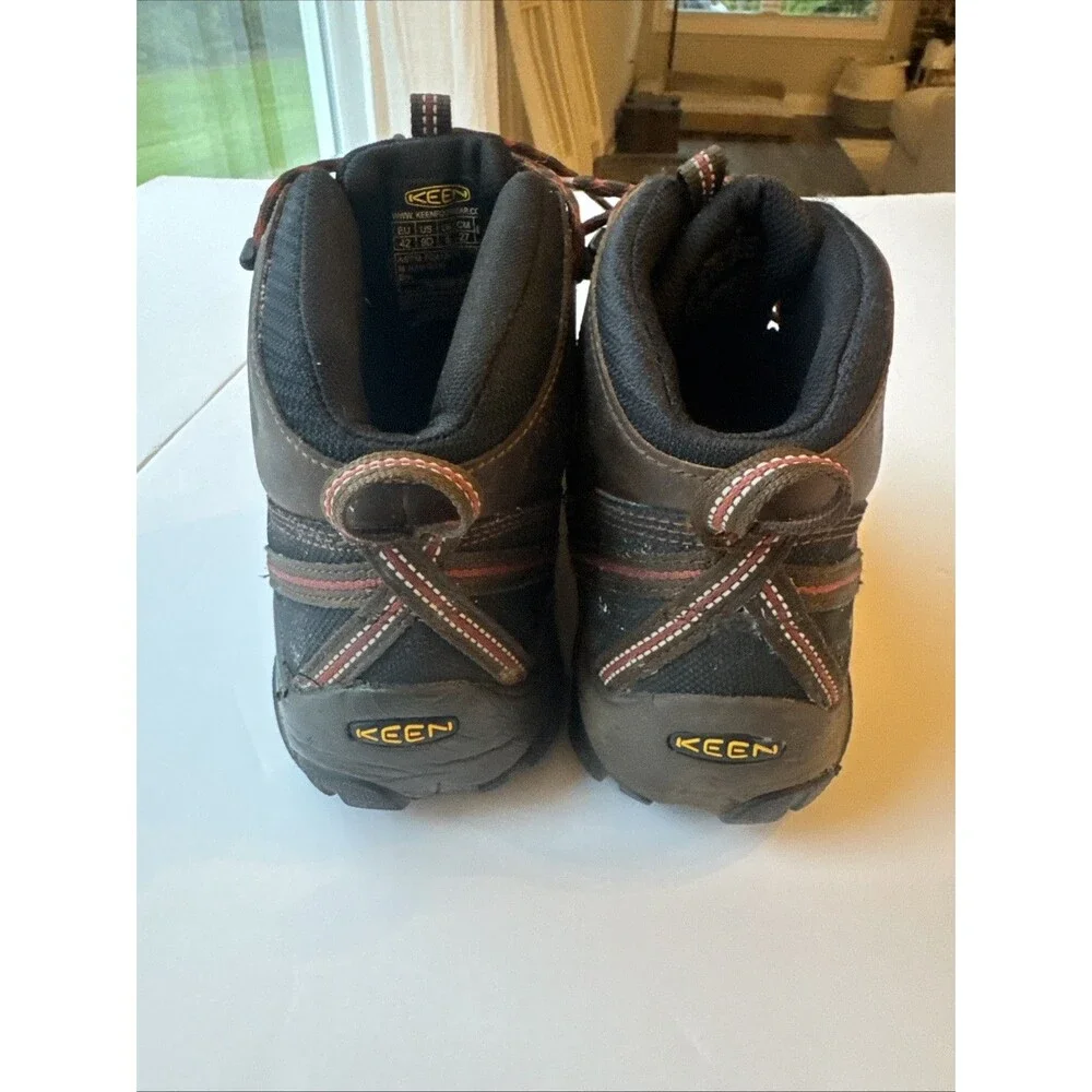 KEEN Men's Shitake Flint II Mid Utility Steel Toe Boots Size 9 D Shoe-Goo READ